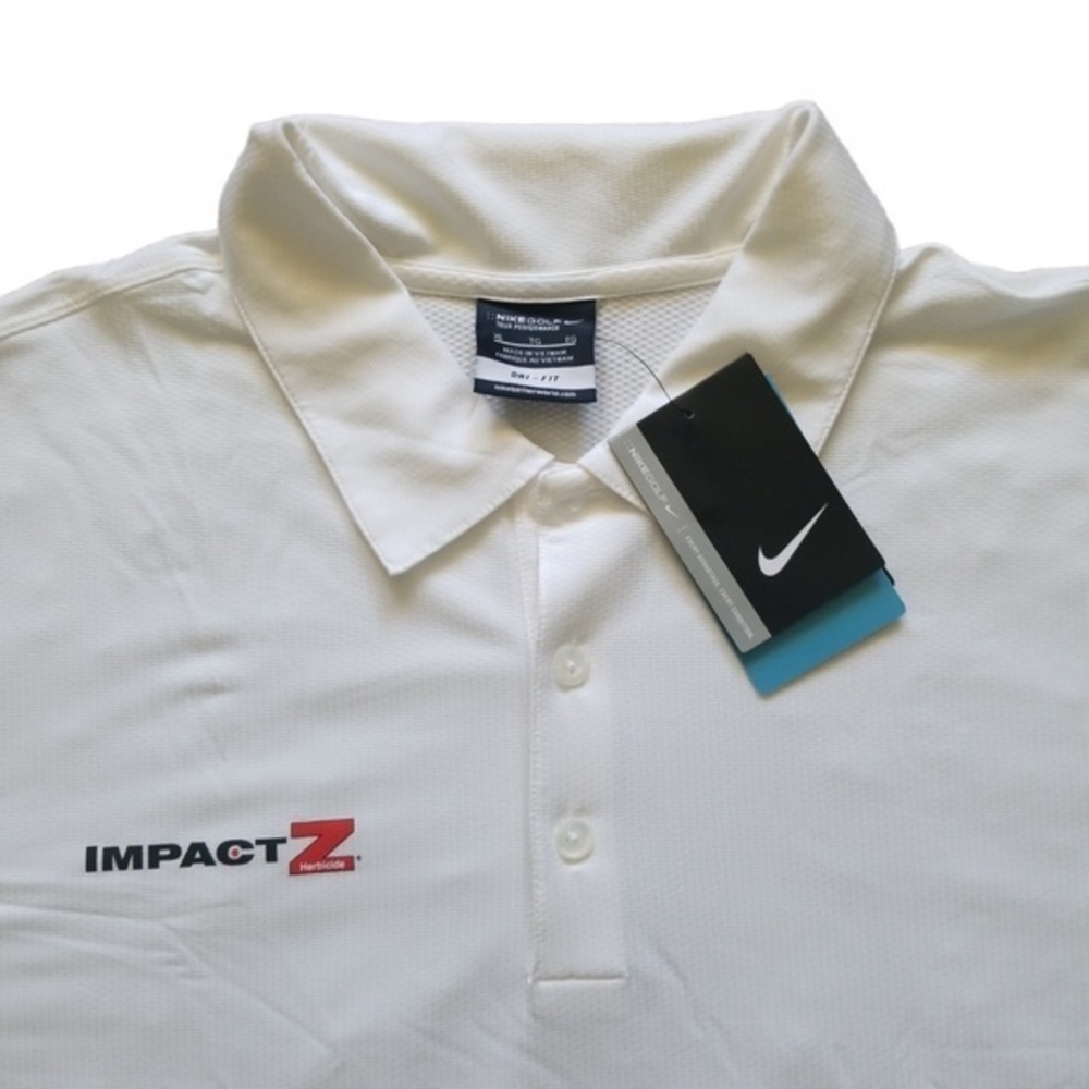 Nike Golf Tour Performance Dri-Fit Men’s‎ White Polo Shirt Sz. XL - Picture 3 of 14